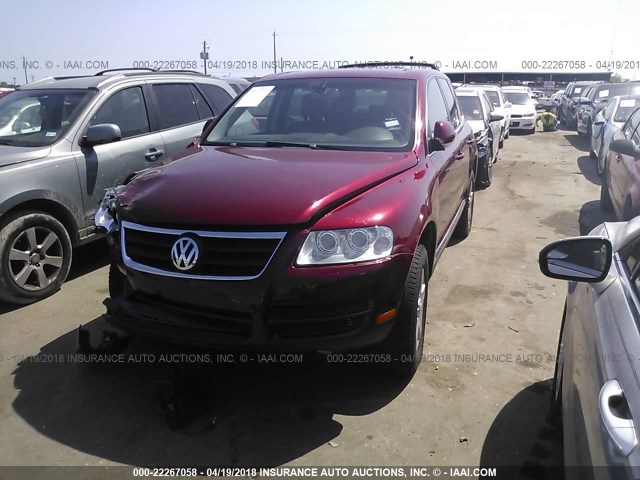 WVGZG77L25D020340 - 2005 VOLKSWAGEN TOUAREG 3.2 RED photo 2