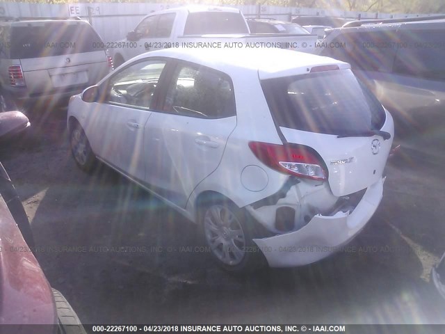 JM1DE1KZ5D0153368 - 2013 MAZDA MAZDA2 WHITE photo 3