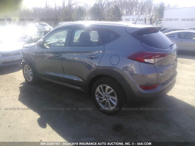 KM8J3CA42GU180904 - 2016 HYUNDAI TUCSON LIMITED/SPORT AND ECO/SE GRAY photo 3