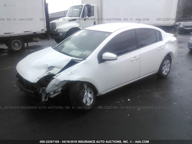 3N1AB6AP7CL650273 - 2012 NISSAN SENTRA 2.0/2.0S/SR/2.0SL WHITE photo 2