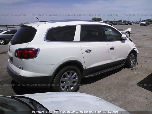 5GAKRCED0BJ106331 - 2011 BUICK ENCLAVE CXL WHITE photo 4