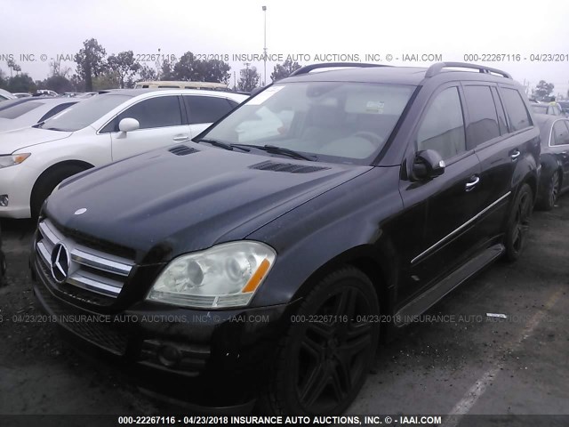 4JGBF71EX7A126599 - 2007 MERCEDES-BENZ GL 450 4MATIC BLACK photo 2