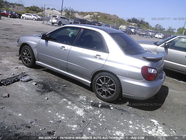 JF1GD296X5G521656 - 2005 SUBARU IMPREZA WRX/VDT SILVER photo 3