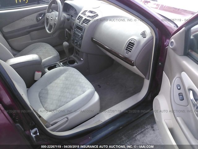 1G1ZT52895F307209 - 2005 CHEVROLET MALIBU LS 栗色 照片 5
