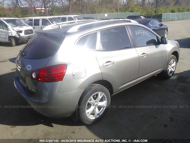 JN8AS58V99W187118 - 2009 NISSAN ROGUE S/SL GRAY photo 4