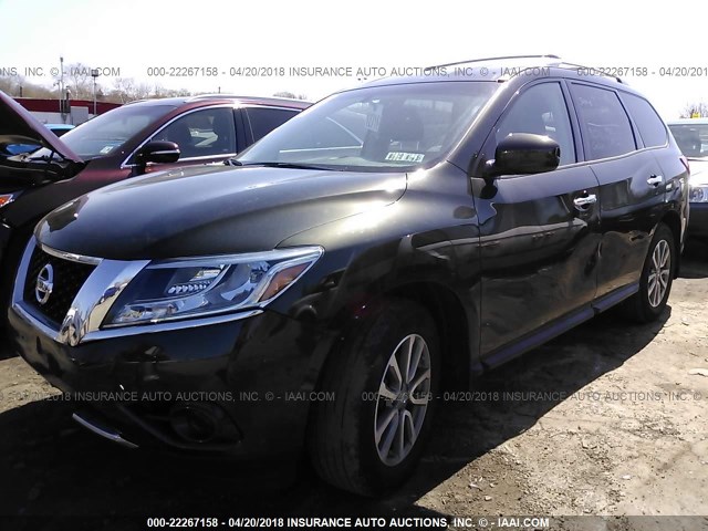 5N1AR2MM0GC651992 - 2016 NISSAN PATHFINDER S/SV/SL/PLATINUM 绿色 照片 2