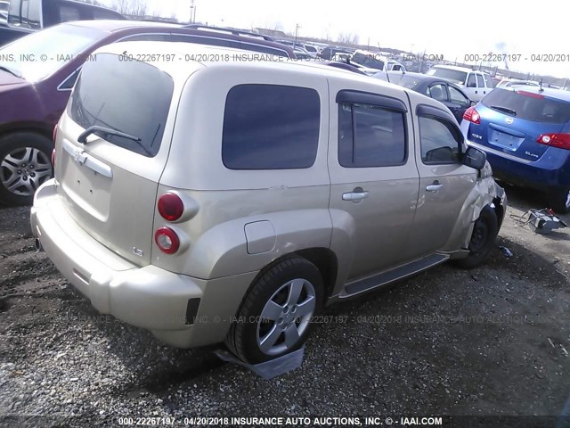 3GNDA13D27S628798 - 2007 CHEVROLET HHR LS ოქროსფერი ფოტო 4