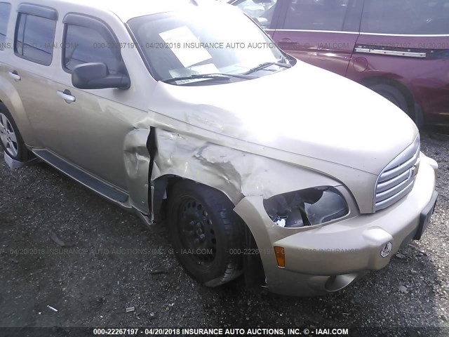 3GNDA13D27S628798 - 2007 CHEVROLET HHR LS ოქროსფერი ფოტო 6