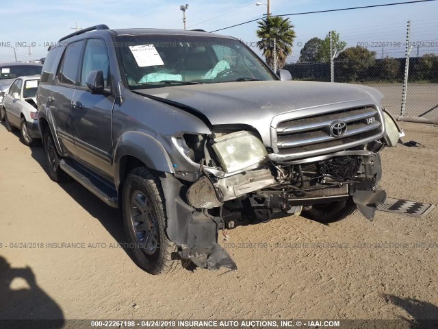 5TDZT38A23S204555 - 2003 TOYOTA SEQUOIA LIMITED SILVER photo 1