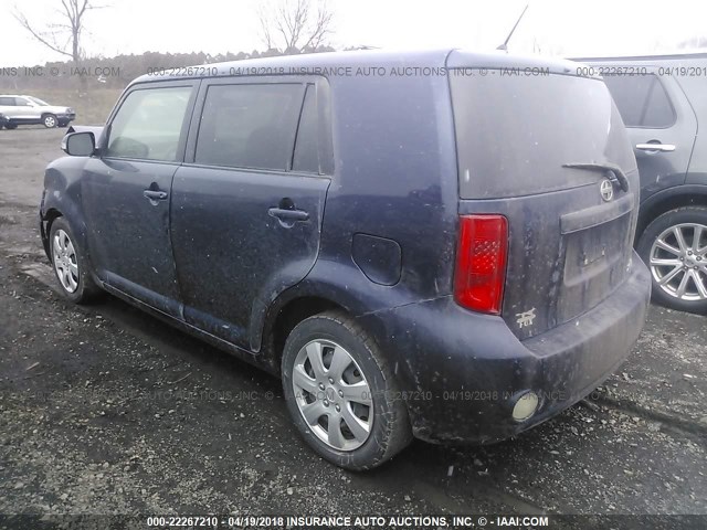 JTLKE50EX81039059 - 2008 TOYOTA SCION XB BLUE photo 3