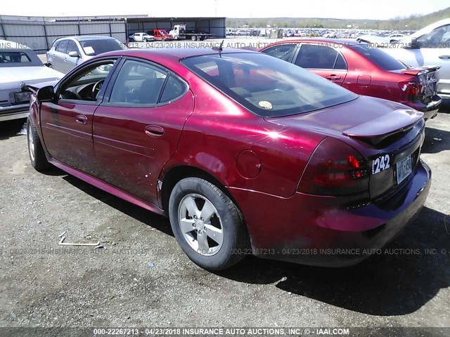 2G2WP552771170369 - 2007 PONTIAC GRAND PRIX BURGUNDY photo 3