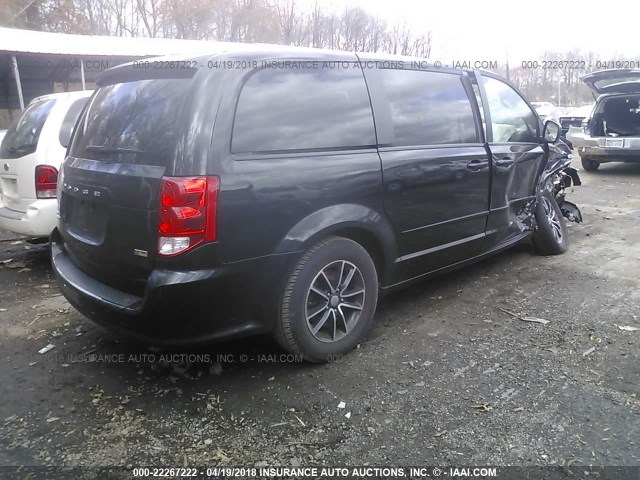 2C4RDGBG2FR709820 - 2015 DODGE GRAND CARAVAN SE BLACK photo 4