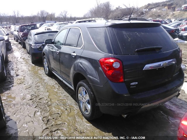 2GNFLHE3XF6368907 - 2015 CHEVROLET EQUINOX LTZ BLACK photo 3