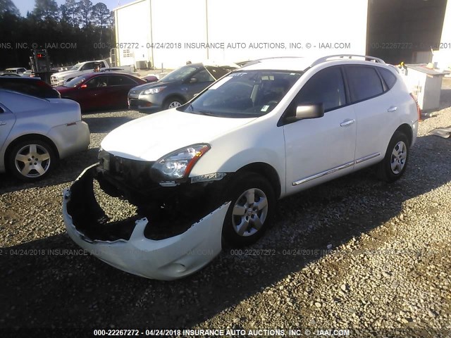 JN8AS5MT4FW656907 - 2015 NISSAN ROGUE SELECT S WHITE photo 2