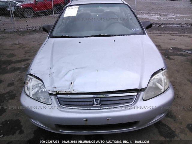 2HGEJ6615YH514554 - 2000 HONDA CIVIC SE SILVER photo 6