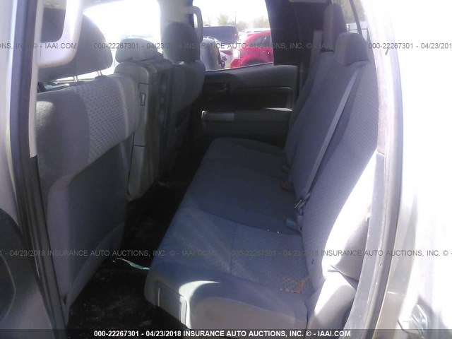 5TFUM5F10CX035328 - 2012 TOYOTA TUNDRA DOUBLE CAB SR5 GRAY photo 8