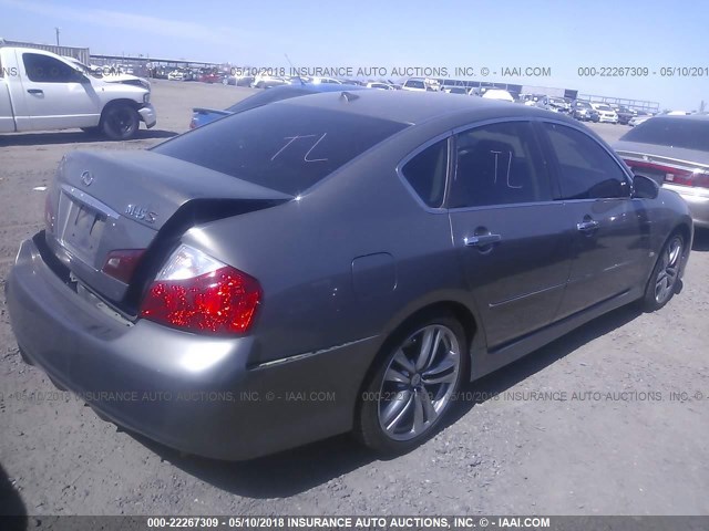 JNKBY01E88M500647 - 2008 INFINITI M45 SPORT BROWN photo 4