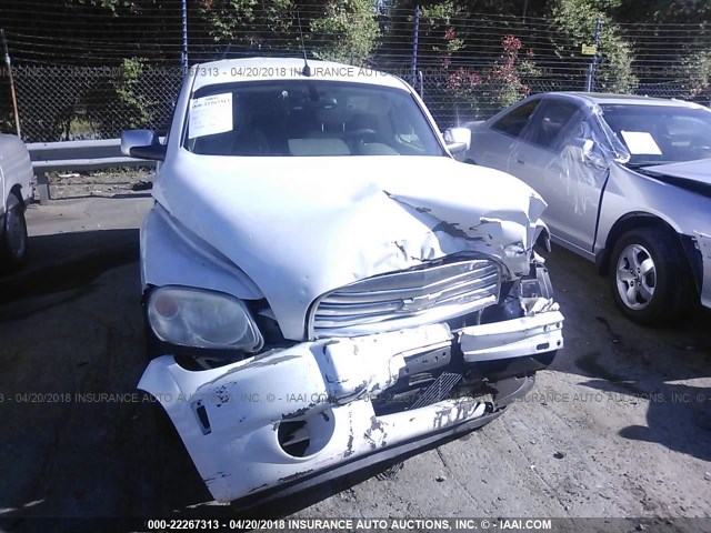 3GCDA25P07S634301 - 2007 CHEVROLET HHR PANEL LT WHITE photo 6