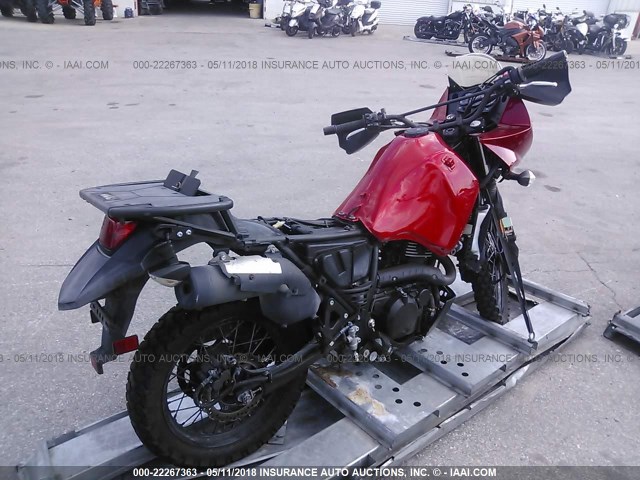 JKAKLEE17CDA43842 - 2012 KAWASAKI KL650 E RED photo 4