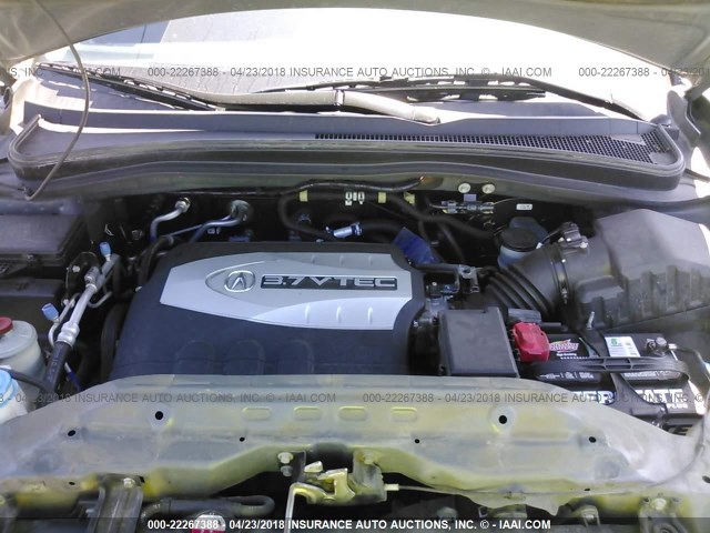 2HNYD28397H501843 - 2007 ACURA MDX TECHNOLOGY GRAY photo 10