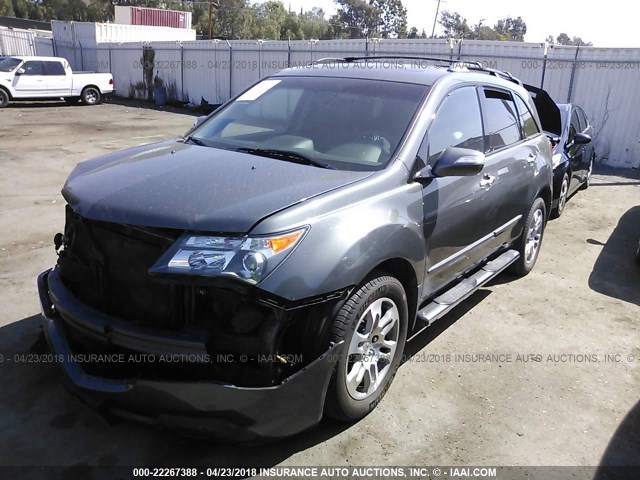 2HNYD28397H501843 - 2007 ACURA MDX TECHNOLOGY GRAY photo 2