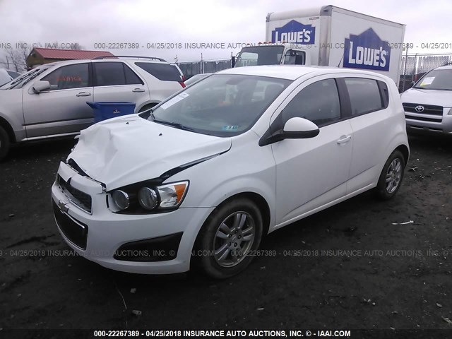 1G1JA6SH8C4142626 - 2012 CHEVROLET SONIC LS WHITE photo 2