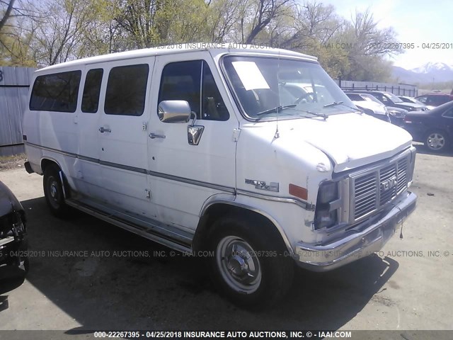 2GJGG35KXK4520582 - 1989 GMC RALLY WAGON G3500 WHITE photo 1