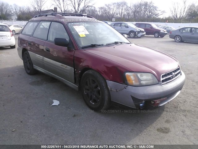 4S3BH675227635236 - 2002 SUBARU LEGACY OUTBACK AWP 红色 照片 1