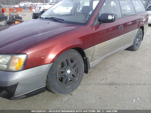 4S3BH675227635236 - 2002 SUBARU LEGACY OUTBACK AWP 红色 照片 6