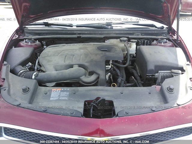 1G1ZC5E0XCF319159 - 2012 CHEVROLET MALIBU 1LT 红色 照片 10