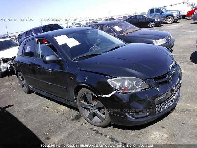 JM1BK34M181813323 - 2008 MAZDA SPEED 3 BLACK photo 1