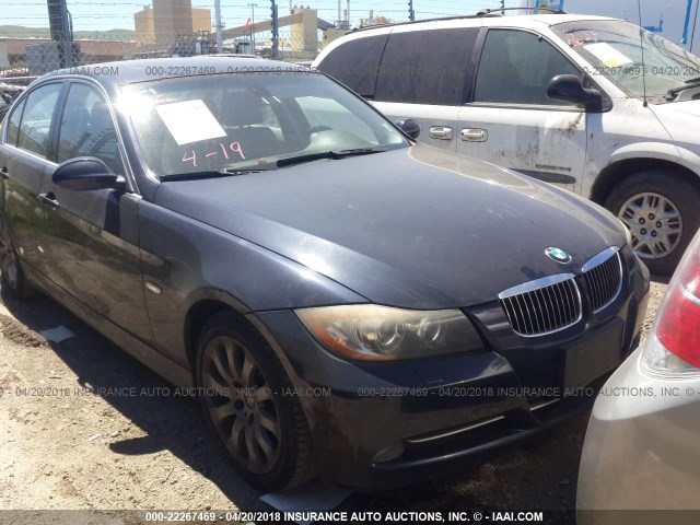 WBAVB735X7PA85401 - 2007 BMW 335 I BLUE photo 1