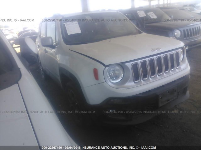 ZACCJADB0HPE53438 - 2017 JEEP RENEGADE LIMITED WHITE photo 1