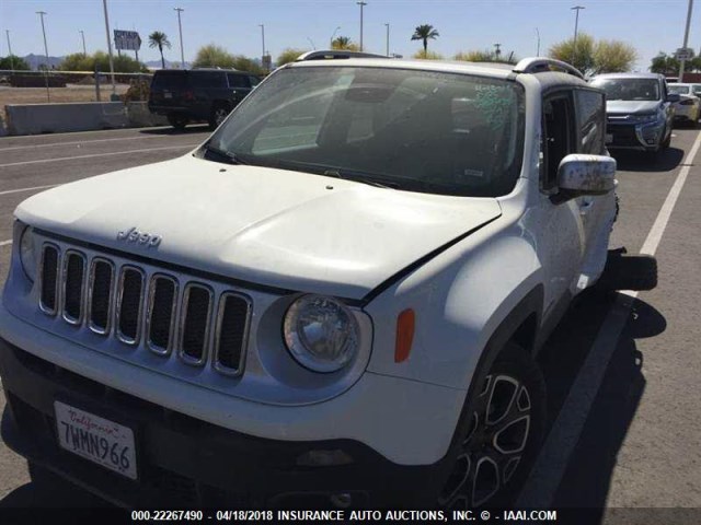 ZACCJADB0HPE53438 - 2017 JEEP RENEGADE LIMITED WHITE photo 14