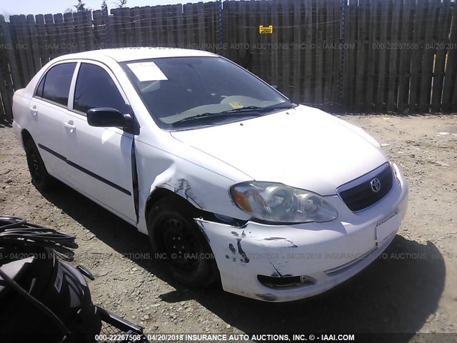 JTDBR32EX60069019 - 2006 TOYOTA COROLLA CE/LE WHITE photo 1