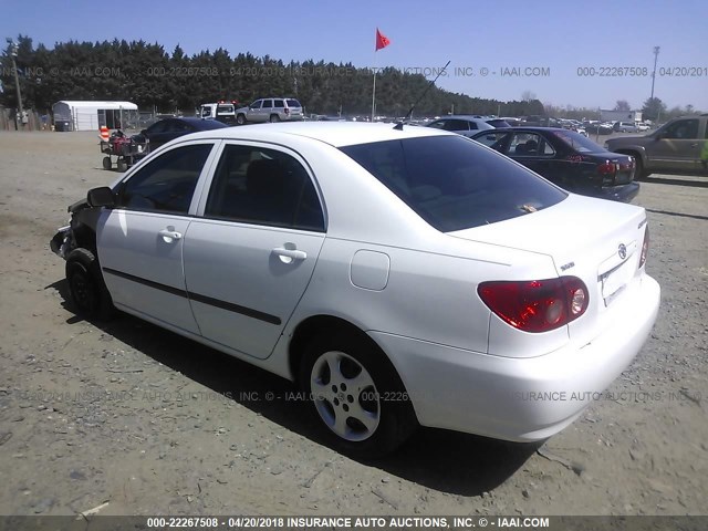 JTDBR32EX60069019 - 2006 TOYOTA COROLLA CE/LE WHITE photo 3