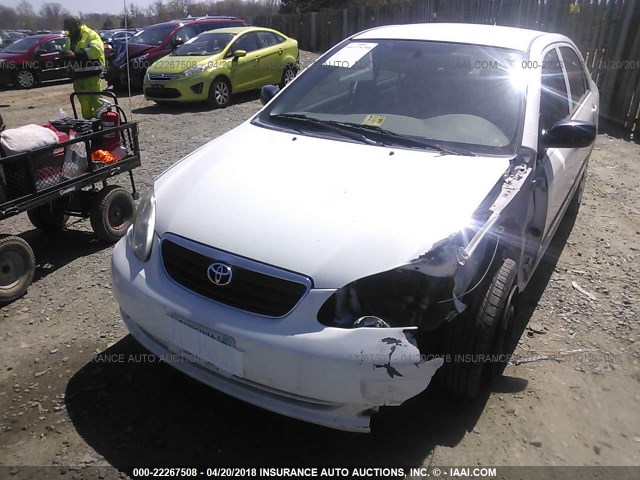 JTDBR32EX60069019 - 2006 TOYOTA COROLLA CE/LE WHITE photo 6