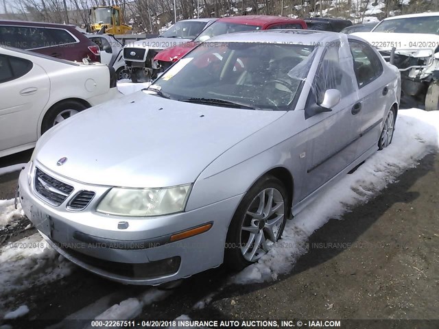 YS3FH49Y541036164 - 2004 SAAB 9-3 AERO SILVER photo 2