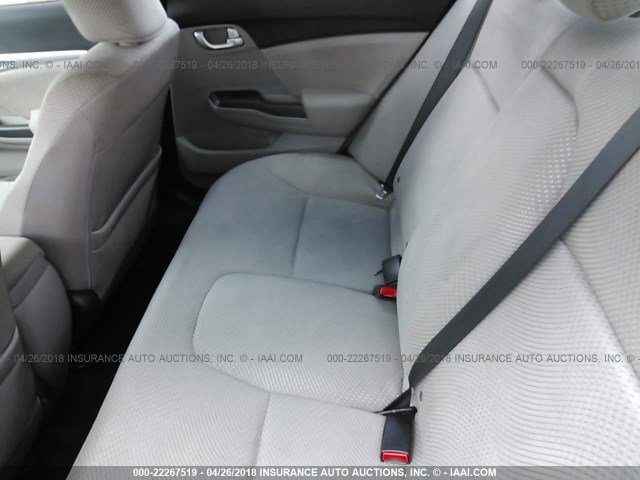 19XFB4F24DE000939 - 2013 HONDA CIVIC HYBRID BLACK photo 8