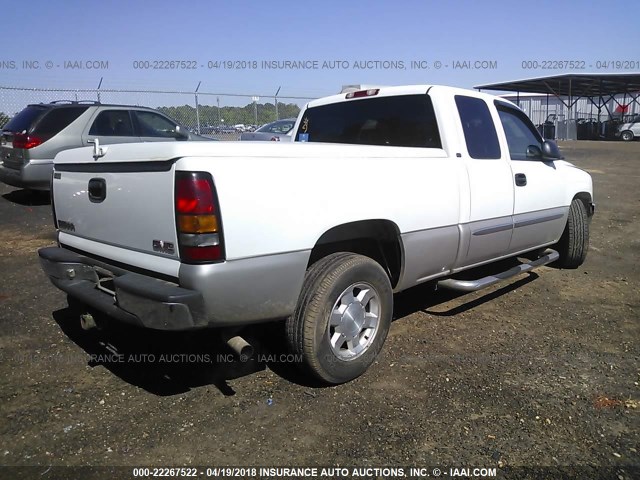 1GTEC19T45Z232992 - 2005 GMC NEW SIERRA C1500 WHITE photo 4