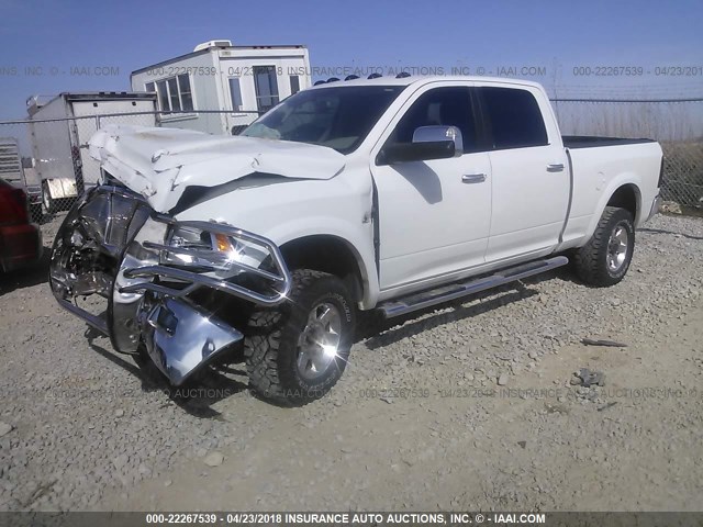 3C6UD5DL8CG142885 - 2012 DODGE RAM 2500 SLT WHITE photo 2