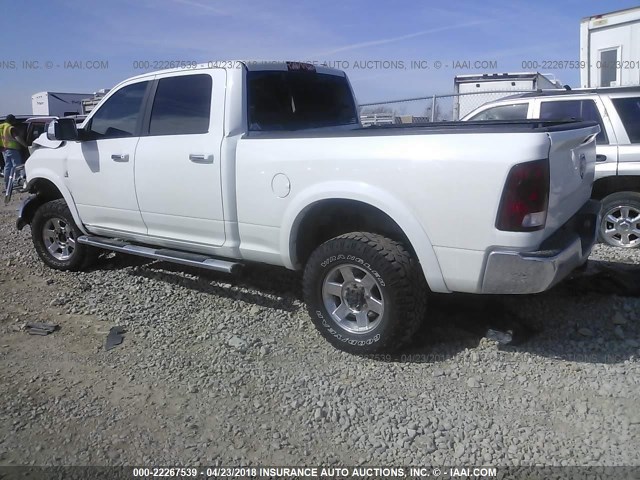 3C6UD5DL8CG142885 - 2012 DODGE RAM 2500 SLT WHITE photo 3