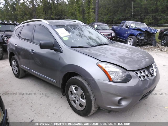 JN8AS5MT9EW623724 - 2014 NISSAN ROGUE SELECT S GRAY photo 1