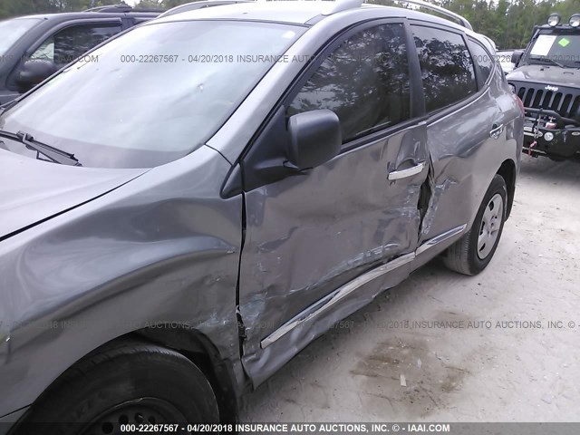 JN8AS5MT9EW623724 - 2014 NISSAN ROGUE SELECT S GRAY photo 6