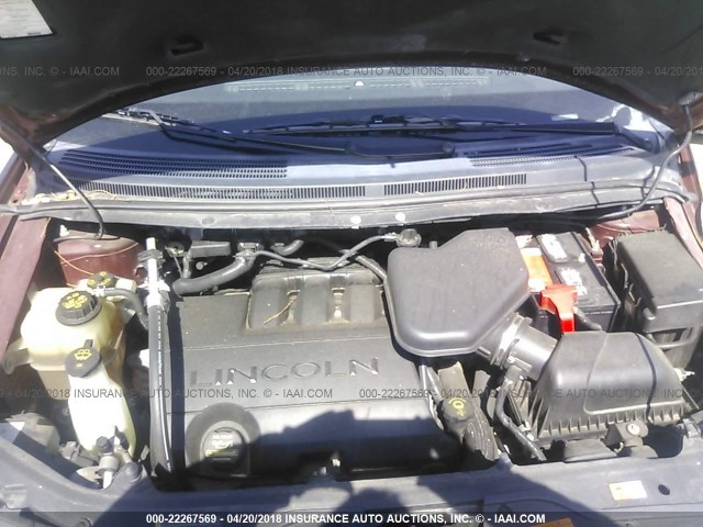 2LMDU88C59BJ09102 - 2009 LINCOLN MKX BEIGE photo 10