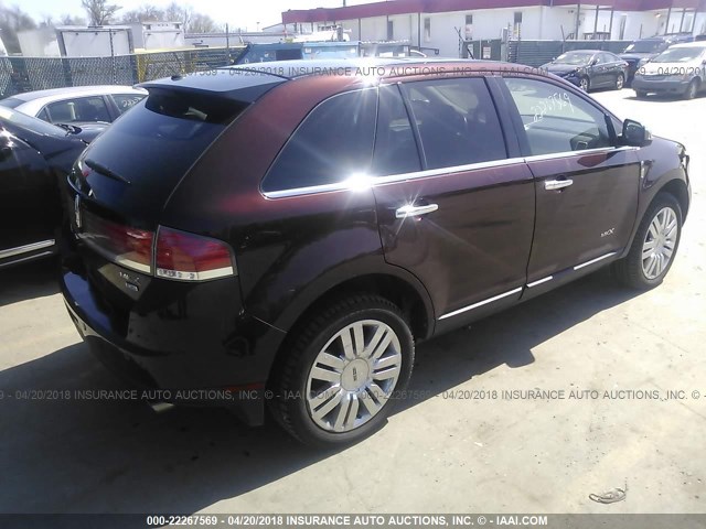 2LMDU88C59BJ09102 - 2009 LINCOLN MKX BEIGE photo 4