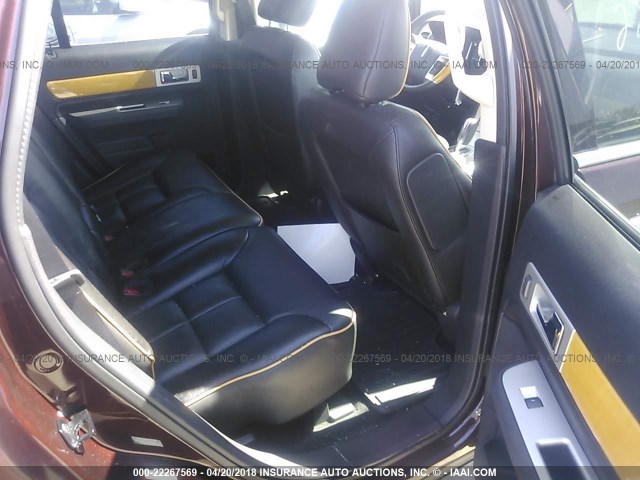 2LMDU88C59BJ09102 - 2009 LINCOLN MKX BEIGE photo 8