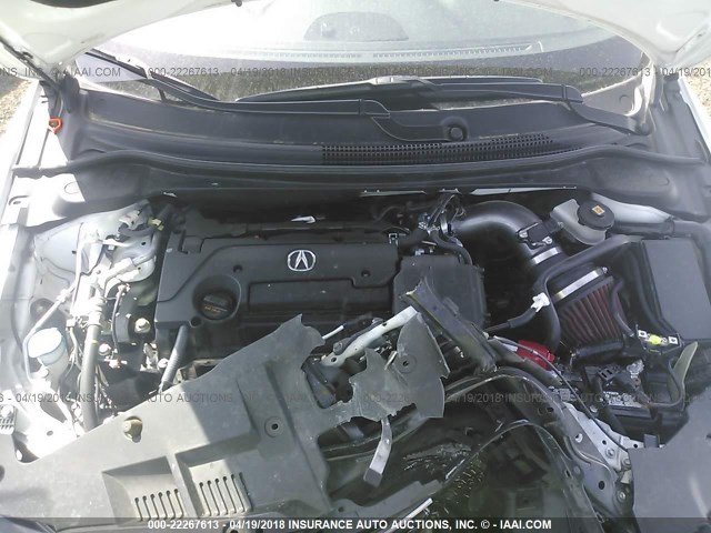 19UDE2F8XGA023853 - 2016 ACURA ILX PREMIUM STYLE/TECH STYLE WHITE photo 10