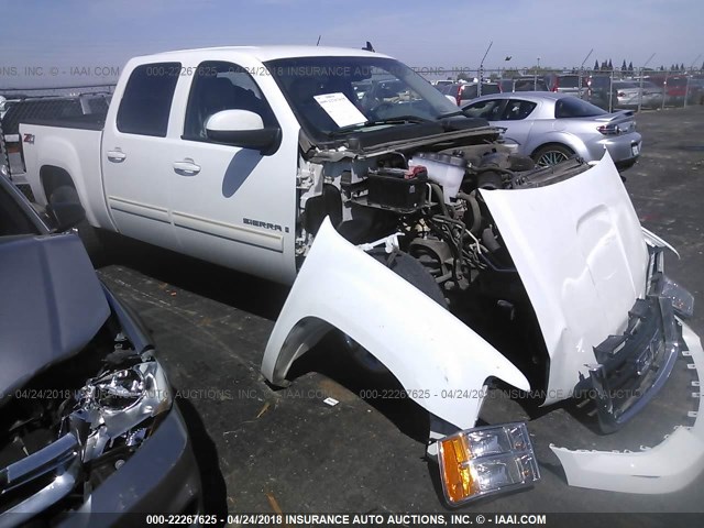 3GTEK33M99G115852 - 2009 GMC SIERRA K1500 SLT WHITE photo 1