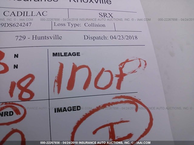 3GYFNDE39DS624247 - 2013 CADILLAC SRX PERFORMANCE COLLECTION Ақ фото 7